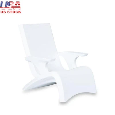 Weighted Waterproof Adirondack Lounge Chair Pools Durable Ergonomic Furniture US - Image 1 of 4