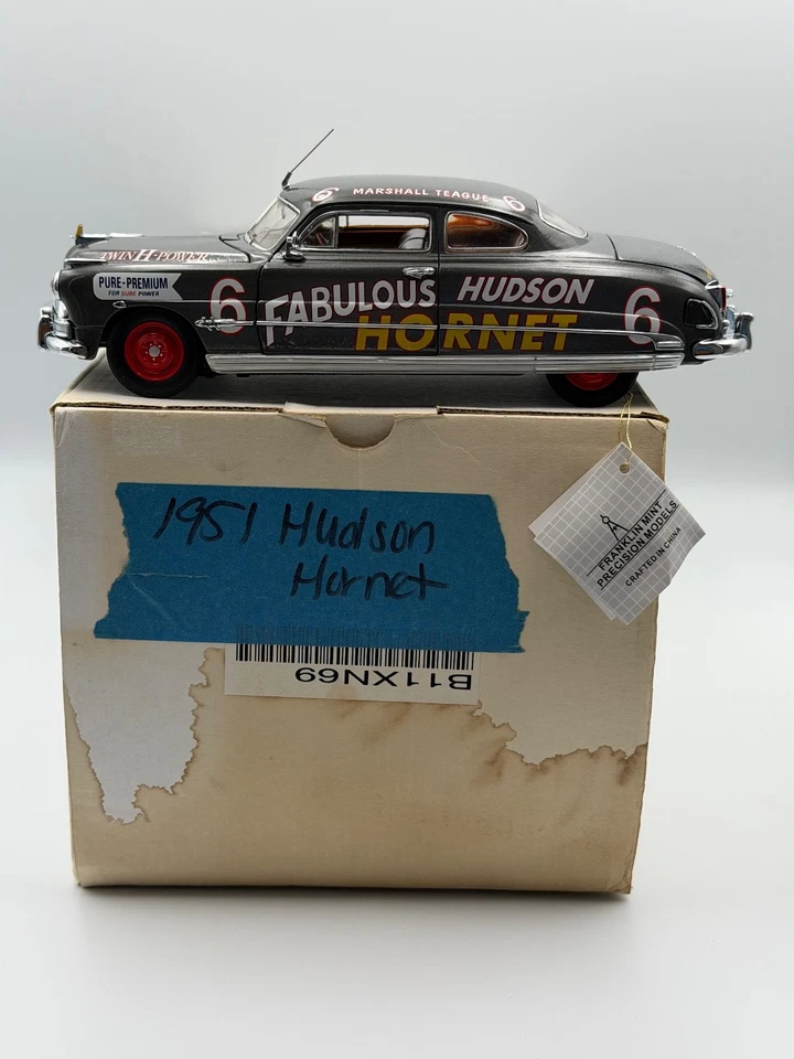 Franklin Mint 1951 Hudson Hornet, #6 Marshall Teague, 1:24, excelente, en caja #2 Foto 1 de 4