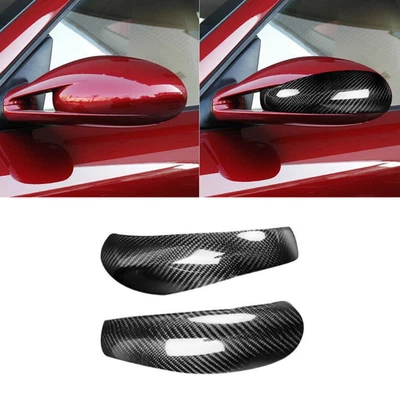 2x Espejo retrovisor exterior seco de fibra de carbono decoración moldura para Porsche 911 2005-08 Foto 1 de 4