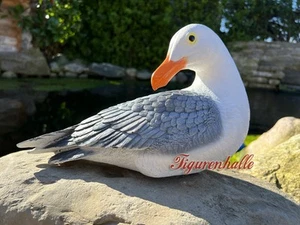 Möwe groß Figur Statue Skulptur Deko Maritim Ostsee Nordsee Strand Beach Party - Imagen 1 de 2