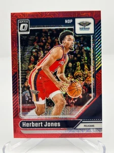 2024-25 PANINI DONRUSS OPTIC HERBERT JONES 50/88 RED CHOICE NO. 178 PELICANS - Picture 1 of 2