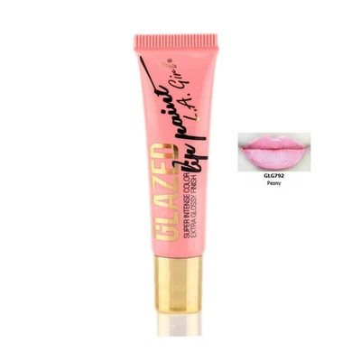 L.A. Girl Glazed Lip Paint, Super Intense Color, GLG792 Peony - Image 1 of 4