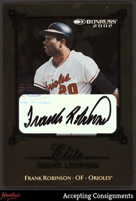 Donruss Elite Series Signatures 2002 #ES17 Frank Robinson automático 145/250 Foto 1 de 2
