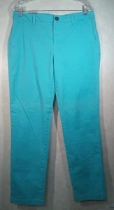 Tommy Hilfiger Twill Chino Hose Damen 10 blau gerade flache Vorderseite - Bild 1 von 15