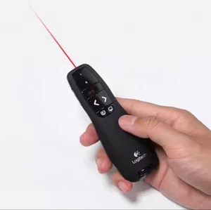Logitech R400 PPT Clicker Red Laser Remote Wireless Presenter for Teachers - Picture 1 of 7