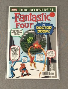 True Believers: Fantastic Four Vs. Doctor Doom #1 (Sep 2018, Marvel) NM 9.4 - Picture 1 of 8
