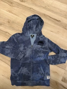 Roots Kids Full Zip Hoodie Sweatshirt Jacket Size XXLarge 12/14 Blue Tie Dye - Picture 1 of 2