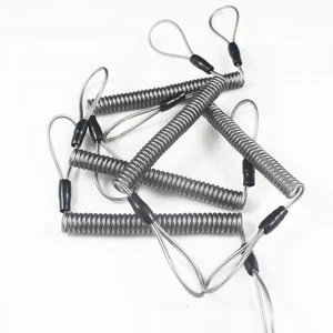 YYST 5 X Stainless Steel DIY Coil Lanyard Spring Lanyard Tool Lanyard Coil - Picture 1 of 11