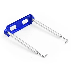 Battery Tie Down Bracket Hold Kit&J Hook For Civic Acura Integra RSX Blue - Picture 1 of 6