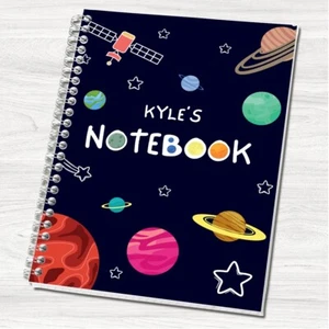 Blocco note notebook A5 pianeti legati a filo notebook personalizzato regalo scuola NB58 - Foto 1 di 2