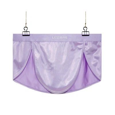 Sexy Kaixuan Men's Stretch Bling Home Boxer Shorts Casual Fork Design Homewear - Image 1 of 4