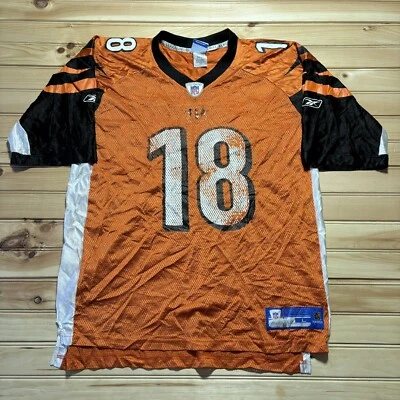 A.J. Camiseta verde #18 de los Cincinnati Bengals Reebok jugadores de la NFL talla grande descolorida Foto 1 de 4