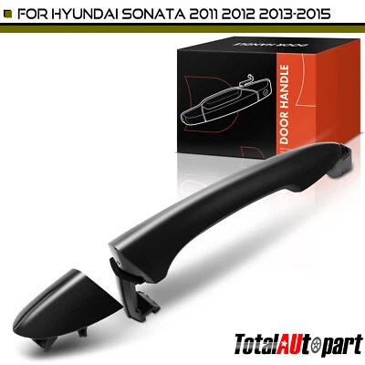 Manija de puerta exterior negra para Hyundai Sonata 2011 2012 2013 2014 delantera derecha Foto 1 de 4