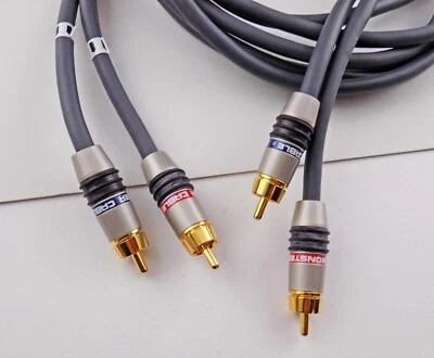 Monster Interlink 300 MKII RCA Choice PAIR or SINGLE , Length Audio Cable Tested - Image 1 of 4