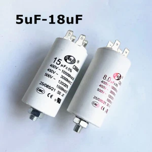 450v 5μF-18μF CBB60 ARRANQUE FUNCIONAMIENTO MOTOR CONDENSADOR BOMBA AGUA COMPRESOR - Imagen 1 de 4