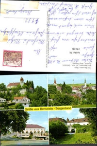 741381 Mehrbild AK Bernstein Burg Bernstein Straßenpartie Ortsbild - Picture 1 of 1