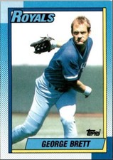 1990 Topps Baseball Cards George Brett Kansas City Royals #60