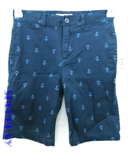 Amazon Essentials Classic Shorts Size 10 26 x 8" Anchor Blue Adjustable Waist - Picture 1 of 3