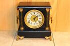 Antique Sessions 8 Day Time And Strike Mantle Clock ~ Elaborately Styled ~ Runs