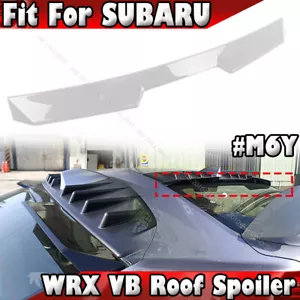 Paint White M6Y 22-25 Fits Subaru WRX STI Sedan VB Rear Roof Spoiler Wing V Type - Foto 1 di 4