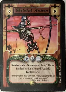 Legend Five Rings CCG Shadowlands Skeletal Archers Common MINT AEG - Picture 1 of 1