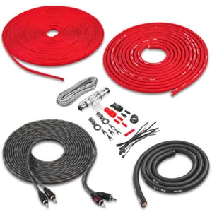 Belva BAK42 Complete 4 Gauge Amp Wiring Kit w/ 2 Channel RCA Cable - Picture 1 of 13