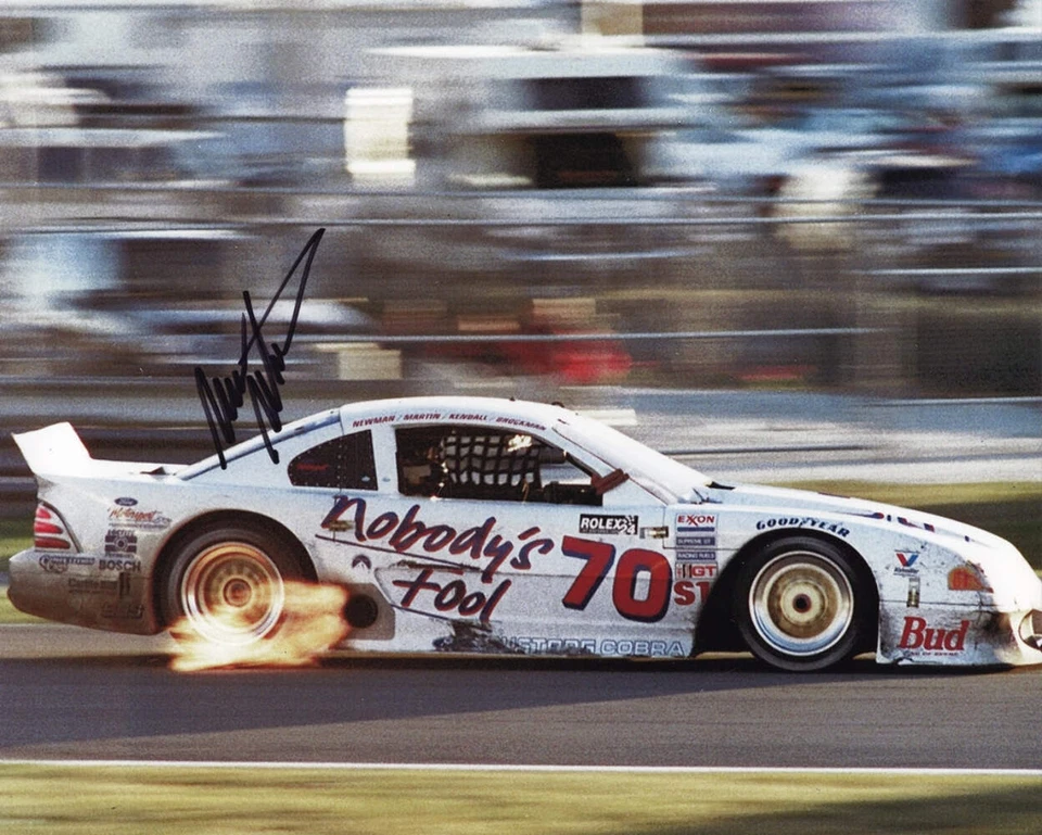 AUTOGRAFIADO Mark Martin 1995 Nobody's Fool Racing Rolex 24 horas (GTS-1 Roush Fo Foto 1 de 1