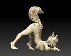Wolf Girl | Pinup Fantasy Miniature DnD Miniatures Tabletop RPGs Role Playing