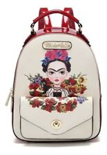 Frida Kahlo – Mochila Blanca Cuero Ecologico (Eco Leather White Backpack)