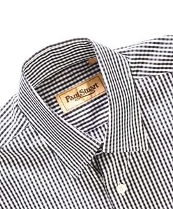 $225 PaulStuart Black/White Gingham Cotton Shirt SZ SMALL - Picture 1 of 5