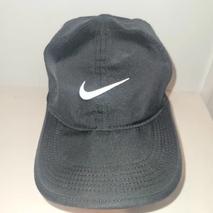 NIKE Mütze Kappe Erwachsene schwarz Strapback verstellbar federleicht Dri-Fit Laufen - Bild 1 von 6
