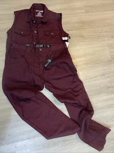 Vtg Evolution In Design Jeans Mens 42x34 Pants Red Cyber Steampunk Hip Hop NWT - Picture 1 of 11