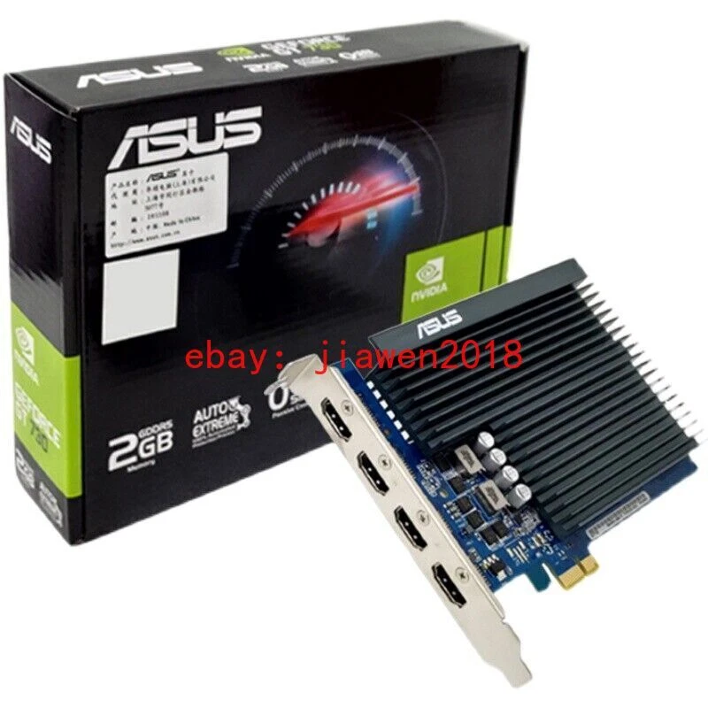 GT730-4H-SL-2GD5 ASUS NVIDIA GeForce GT 730 2 GB GDDR5 Graphics Card - Image 1 of 4