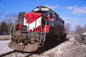 Original Fuji Railroad Slide of Hoosier Southern GP10 #464 Roster - Picture 1 of 1