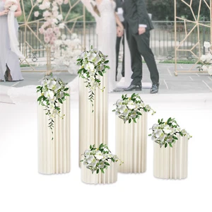 5Pcs Flower Vase Stand Party Table Decoration Wedding Centerpiece Cardboard New - Picture 1 of 18