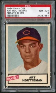 1954 Dan - Dee 12 Art Houtteman Indians PSA 8 21287981 - Picture 1 of 1