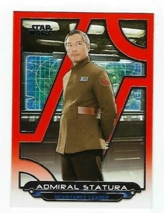 STAR WARS GALACTIC FILES ORANGE PARALLEL TFA-22 ADMIRAL STATURA - Picture 1 of 1