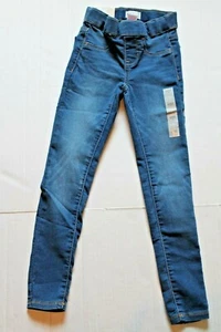 SO Girl's Size 7 Mid Rise Ultimate Jegging Pants Blue Denim Jeggings Adjustable - Picture 1 of 2