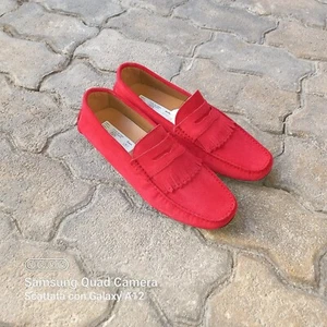 Scarpe uomo Made in Italy, mocassini Uomo Modello Car Shoe In Vera Pelle. - Foto 1 di 5