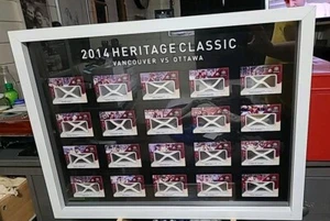 2014 SPGU Heritage Classic Net Cord Complete Framed Set Canucks Senators - Picture 1 of 1