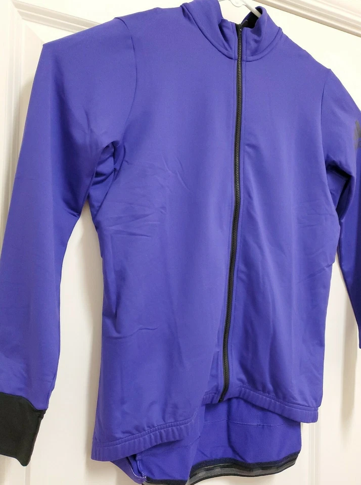 adidas Women's XL Clycling Jersey Winter Eneink Climaheat Zip up O36