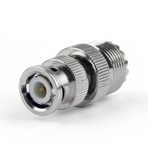 1Pc Adaptador SO239 UHF Jack hembra a BNC macho enchufe conector RF recto - Imagen 1 de 1