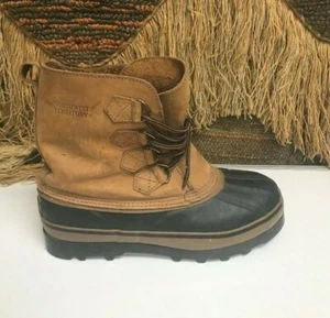 Northwest Territory Hombres Pato Talla 11 Marrón/Negro Goma Cuero Bota 6236 - Imagen 1 de 10