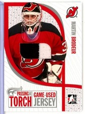 2005 ITG Passing the Torch Memorabilia #PTT1 Martin Brodeur JERSEY /100