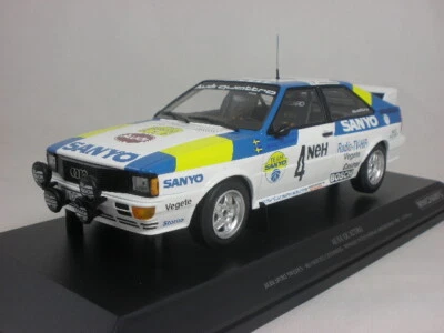 Minichamps Audi Quattro #4 Blomqvist winner Swedish 1982 1/18 155821105 - Immagine 1 di 3