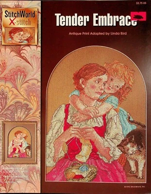 Tender Embrace Mom & Child Cross Stitch Patterns By Stitch World - Image 1 of 3