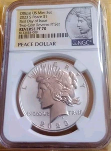 Stunning Reverse Proof 2023 S Peace First Day Of Issue - Picture 1 of 4