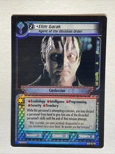 Star Trek CCG 2E - Elim Garak Agent of the Obsidian Order 1R236 - Rare Foil M/NM - Picture 1 of 2