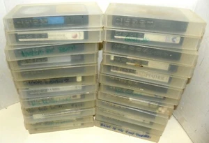 BETAMAX FORMAT VIDEO TAPE LOT OF 24 PCS, HARD PLASTIC CASES. - Picture 1 of 7