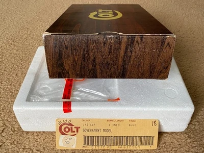 VINTAGE COLT GOVERNMENT MODEL BOX - Image 1 of 3